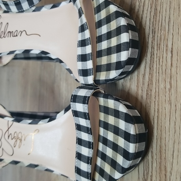 Libby Edelman Le Amanda Womens Strappy Gingham Block Heel Platform Sanda… - Picture 3 of 15